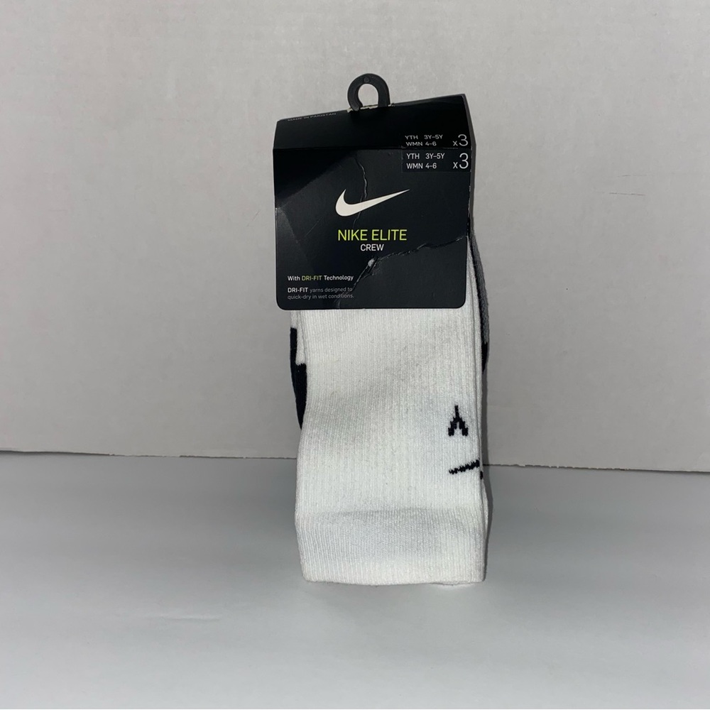Nike Elite Crew Socks - Black, White and Gray